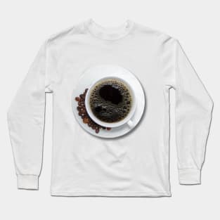 Image: Cup of coffee (black) Long Sleeve T-Shirt